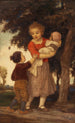 Les trois frères et sœurs - Ludwig von Zumbusch — artwork view