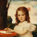 Portrait of a young girl drawing - Ludwig von Zumbusch — artwork view