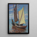 Sailing Boat Painting - Ludwik Misky — framed artwork on a wall
