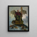 Allegory of Satan Lord of the World - Ludwik Stasiak — framed artwork on a wall