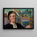 Self-portrait - Ludwik Stasiak — framed artwork on a wall