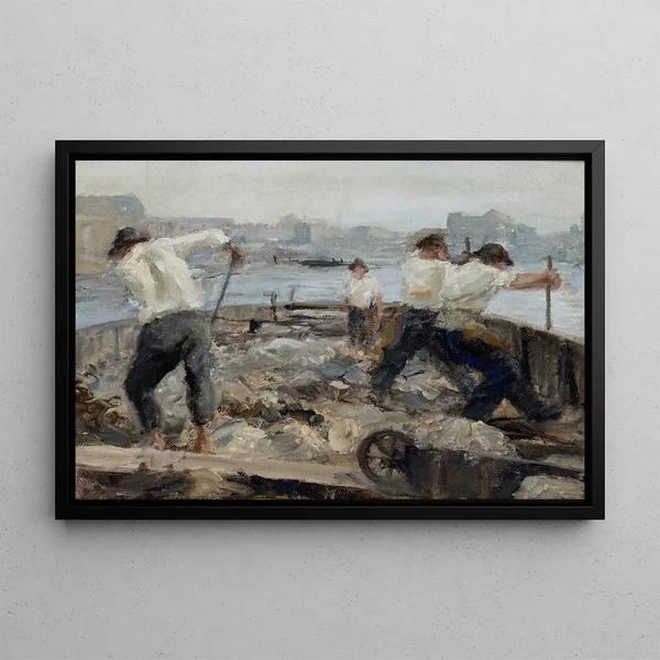 Sand Seekers - Ludwik de Laveaux — framed artwork on a wall