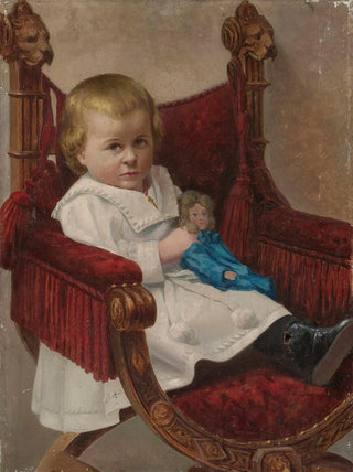 Ludwik epkowski - Child in an armchair.webp