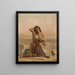 Agar and Ismaël in the desert - Luigi Alois Gillarduzzi — framed artwork on a wall