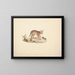 Wild African Cat or Serval - Luigi Balugani — framed artwork on a wall