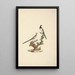 Oena capensis - Luigi Balugani — framed artwork on a wall