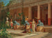 a Fruit Seller in the Courtyard of a Pompeian Villa - Luigi Bazzani — artwork view