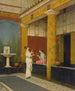 A Pompeian Courtyard - Luigi Bazzani — artwork view