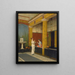 A Pompeian Courtyard - Luigi Bazzani — framed artwork on a wall
