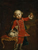 Portrait of a Boy with a Dog - Luigi Crespi — artwork view