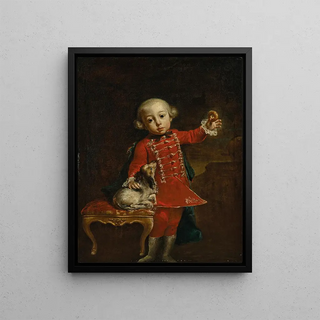 Luigi Crespi - Portrait of a boy with a dog.webp