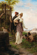 a bucolic scene near the fountain - Luigi Crosio — artwork view