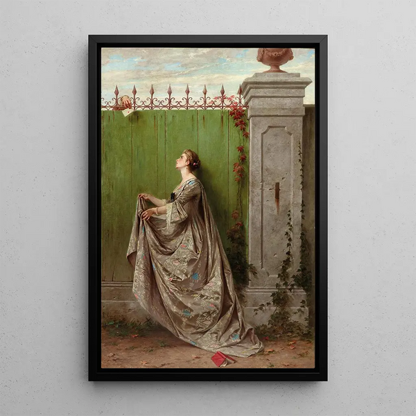 The love letter - Luigi Crosio — framed artwork on a wall
