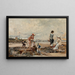 At the seaside - Luigi Loir — framed artwork on a wall