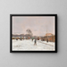 La Première neige d'hiver - Luigi Loir — framed artwork on a wall