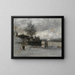 Quai au bord de la Seine, Paris - Luigi Loir — framed artwork on a wall