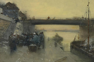 Luigi Loir - Return Of The Fishermen To Boulogne.webp