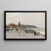 Vue de la Plage et du Casino à Dieppe - Luigi Loir — framed artwork on a wall
