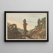Ancient aqueduct painting in Samos - Luigi Mayer — framed artwork on a wall