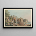 Temple ancien sur l'île de Salina - Luigi Mayer — framed artwork on a wall