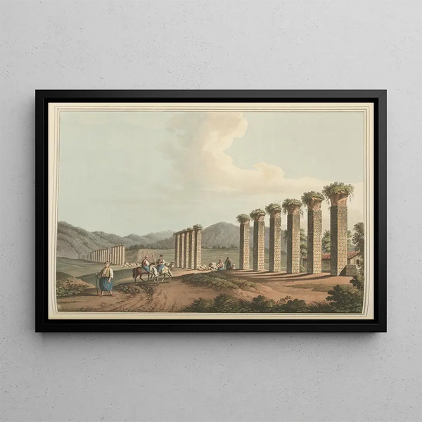 Aqueduct near Ephesus - Luigi Mayer — framed artwork on a wall