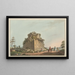 a colossal column base near Syracuse - Luigi Mayer — framed artwork on a wall
