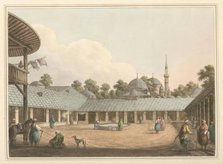 Caravansérail at Borgas - Luigi Mayer — artwork view