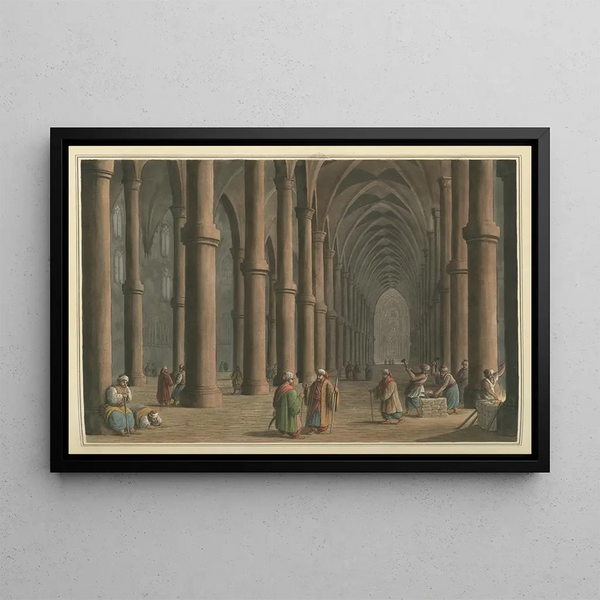 Cathedral of Tortosa - Luigi Mayer — framed artwork on a wall