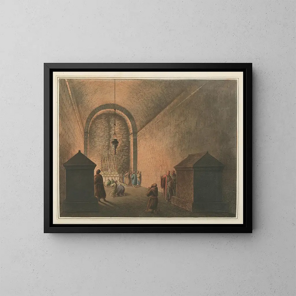Chapel of Mont-Calvaire - Luigi Mayer — framed artwork on a wall