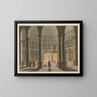 Church of the Holy Sepulchre - Luigi Mayer — framed artwork on a wall