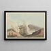 Cratère dans l'île de Vulcano - Luigi Mayer — framed artwork on a wall