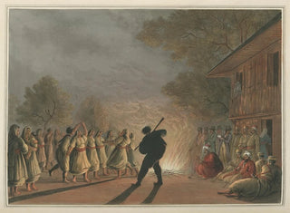 Danse des paysans bulgares - Luigi Mayer — artwork view