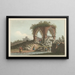 Fontaine des serpents - Luigi Mayer — framed artwork on a wall