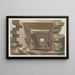 Interior painting of the Temple of Jupiter Ammon - Luigi Mayer — framed artwork on a wall