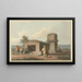 Monument sur la côte de Syrie - Luigi Mayer — framed artwork on a wall