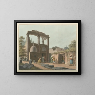 Mosque of Latachie - Luigi Mayer — framed artwork on a wall