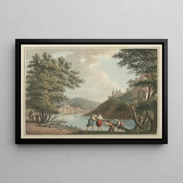 Pitești - Luigi Mayer — framed artwork on a wall
