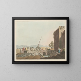 Sarcophagus of the Tombs of the Kings - Luigi Mayer — framed artwork on a wall
