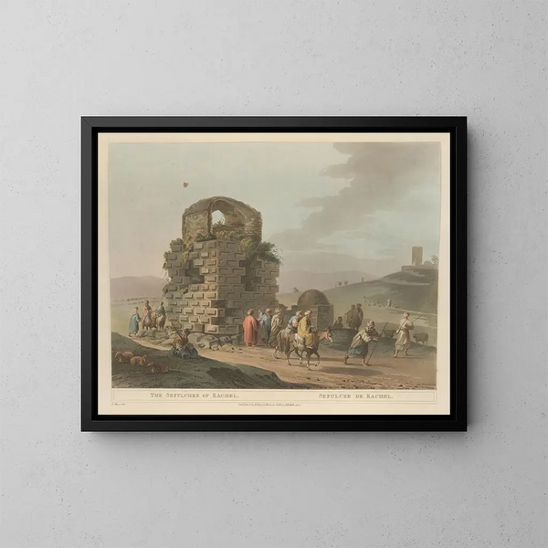 Sepulchre of Rachel - Luigi Mayer — framed artwork on a wall