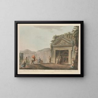Sepulcres des juges d'Israël - Luigi Mayer — framed artwork on a wall