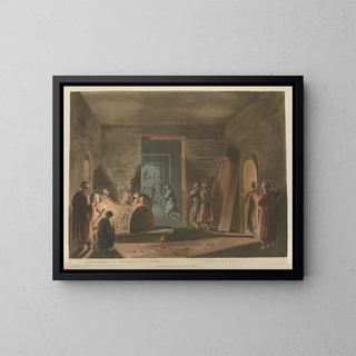 Sepulchers of the Kings of Judah - Luigi Mayer — framed artwork on a wall