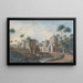 Tombs of great Arab saints to see in the surroundings of Rosetta Egypt - Luigi Mayer — framed artwork on a wall