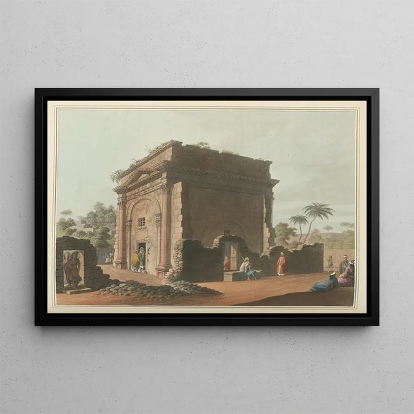 Arc de triomphe à Lattaquié - Luigi Mayer — framed artwork on a wall
