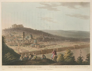 Views of Jerusalem from the Mount of Olives - Luigi Mayer — artwork view