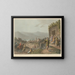 Village of Bethany and the Dead Sea - Luigi Mayer — framed artwork on a wall