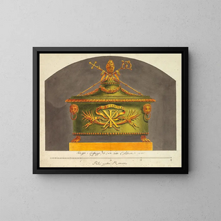 Sarcophagus for the relic - Luigi Righetti — framed artwork on a wall