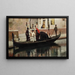 Figure sur gondole - Luigi Sorio — framed artwork on a wall