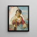 A Young Italian Fisherwoman - Luigi da Rios — framed artwork on a wall