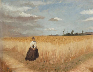 Woman in a Wheat Field - Luis Astete y Concha — artwork view