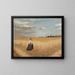 Woman in a Wheat Field - Luis Astete y Concha — framed artwork on a wall